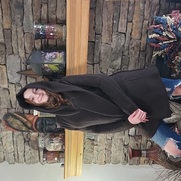 VINCE CASHMERE WOOL ALPACA MIX BLACKET THICK OVERSIZED SWEATER - Picture 3 of 16